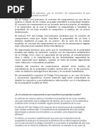 En El Código Civil Peruano Es El Contrato de Compraventa El Que Transfiere La Propiedad Mueble