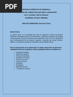 Material Del Reto Al Conocimiento de Educacion Fisica I Momento