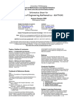 MATH141 Subject Outline