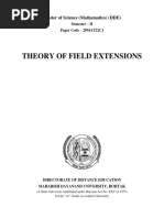 Theory of Field Extensions