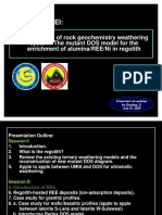 New Discovery of Rock Geochemistry Weathering System The Mutant DOS Model For The Enrichment of aluminaREENi in Regolith