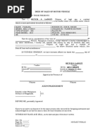 DEED OF SALES OF MOTOR VEHICLE (BLank)