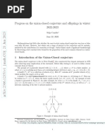 Progress On The Union-Closed Conjecture and Offsprings in Winter 2022-2023