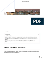 TOEFL Grammar Exercises AABACACCBCCBACADCDBC