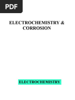 Electrochemistry & Corrosion