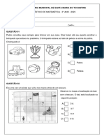 Avaliação Diagnóstica 3 Ano de Matemática em WORD