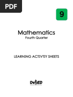 Mathematics 9 LAS Quarter 4