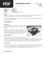 Colegio Juan B. Justo: Asignatura: Informática Curso: 1° Año Profesor: Pablo Luna E-Mail