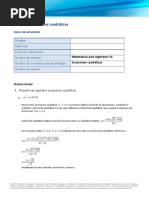 Ecuaciones Cuadraticas - UVEG