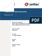 Grupo 3 S10 - Proyecto I. Informe Final Sobre El Análisis Microeconómico