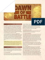 Dawn of Battle Rules