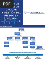 Sistema de Calidad y Gestion de Riesgo en Salud