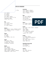 Tabla de Conversiones