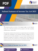 Salient Features of Income Tax Act 2023