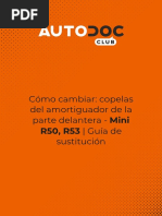 Cómo Cambiar - Copelas Del Amortiguador de La Parte Delantera - Mini R50, R53 - Guía de Sustitución