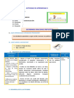 d3 A3 Sesion Com. Escribimos Oraciones (Refuerzo)