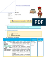 D5 A2 SESION ARTE Elaboramos Un Mosaico de La Diversidad