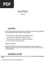 Alkynes