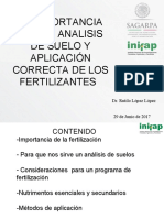 Analisis de Suelo y Aplicacion de Fertilizantes