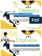 DIPLOMA FUTBOL Al Mejor Jugador