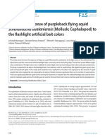 Behavioral Response of Purpleback Flying Squid Sthenoteuthis Oualaniensis (Mollusk Cephalopod) To The Flashlight Artificial Bait Colors