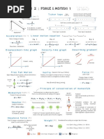 SHORT NOTES Force and Motion 1