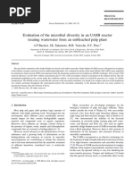 Evaluation of The Microbial Diversity in An UASB Reactor