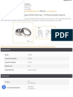 TaperedRollerBearings TS (TaperedSingle) Imperial