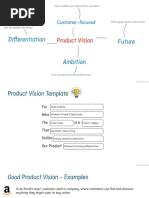 Strategy - Product Vision Template by David Pereira