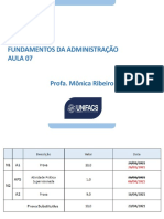 Aula 07 - Organizações