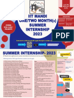 Internship Poster IIT Mandi