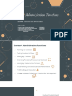 2021 TOPIC 2 Contract Administration Functions