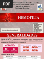 Diapositivas Hemofilia Pdf. Genética.