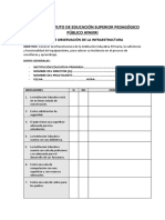 Ficha de Observación de La Infraestructura Iep