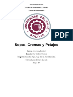 Sopas, Cremas y Potajes - Alim. y Beb. I - Gastronomía 1er Semestre