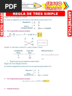 Regla de 3 Simple para Sexto Grado de Primaria