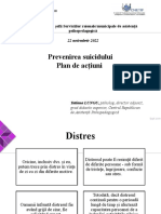 Plan de Acțiuni - Prevenirea Suicidului 2022