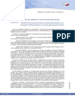 Consejería de Empleo Y Políticas Sociales: Viernes, 21 de Abril de 2023 - Boc Núm. 77