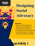 Lesson 5 Designing and Developing Social Advocacy