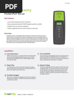 Netally iPerfServer DataSheet