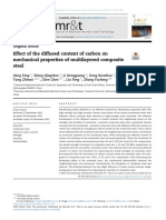 Feng (2023) - Effect of The Diffused Content of Carbon On Mechanical Properties of Multilayered Composite Steel