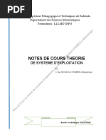 Syllabus de Système D'exploitation Guy 2023 Ispt