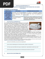 Ficha 2 Biolementos, Biomoléculas y Valores para La Convivencia