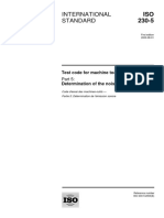 ISO 230-5 Noise Emission For Machine Tools