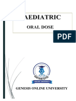 Pediatric Oral Drug Dose