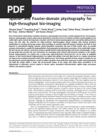 Spatial-And Fourier-Domain Ptychography For High-Throughput Bio-Imaging