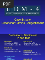 04 HDM-4 Caso Estudio - Ensanchar Camino Congestionado