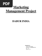 Marketing Management Project: Dabur India