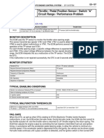 DTC P0121 Throttle / Pedal Position Sensor / Switch "A" Circuit Range / Performance Problem