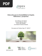 Informe Educacion Sostenibilidad Espana